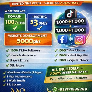 WEBSITE STARTER & SOCIAL BOOST PACKAGE – PLAN 2