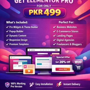 Elementor Pro – Limited Time Offer (Only PKR 499!)